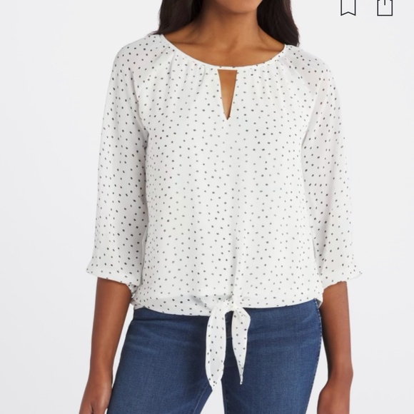 Lorna Tie Front Blouse Stitch Fix - Picture 1 of 3